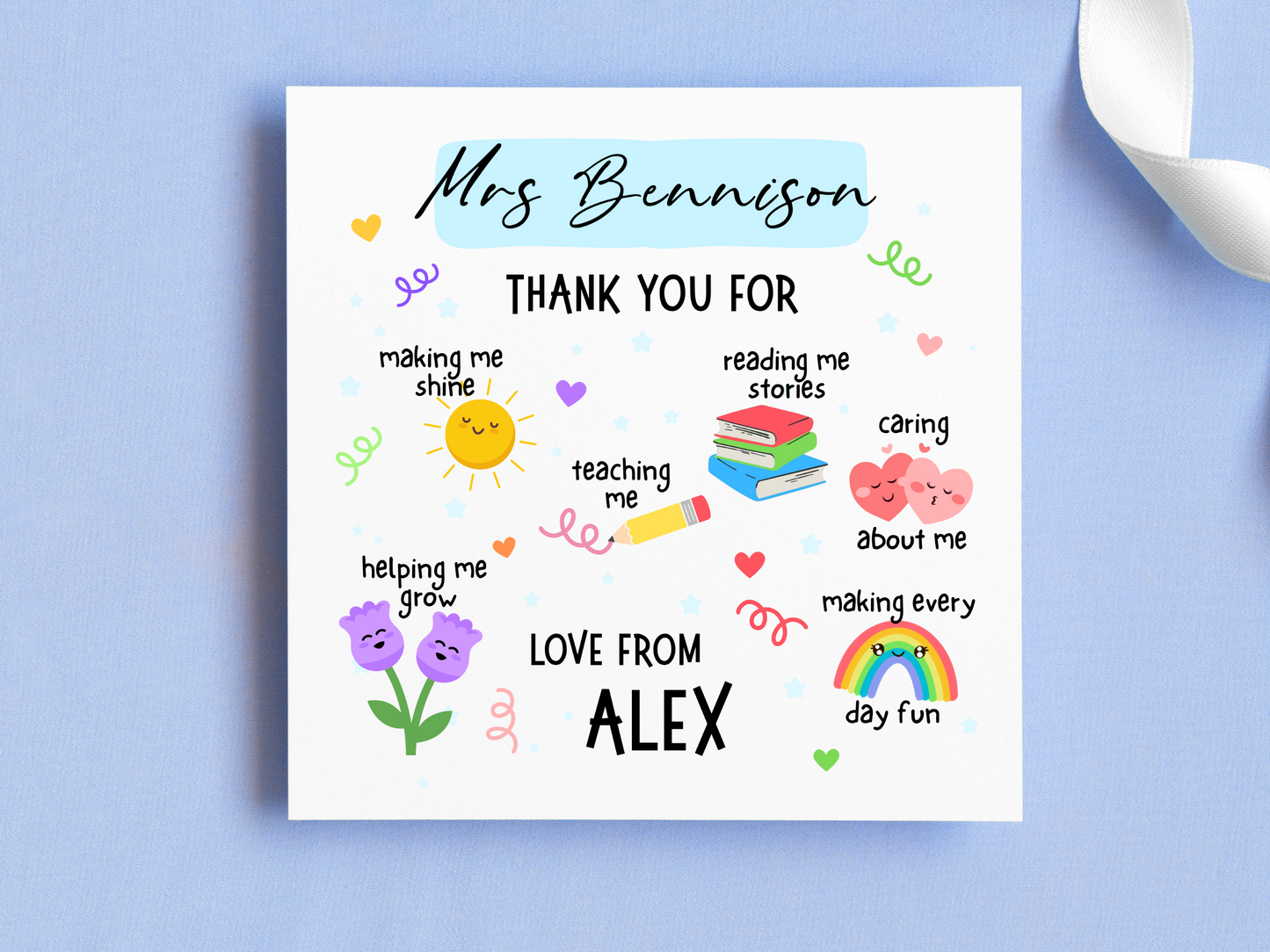 Thank You Teacher Card