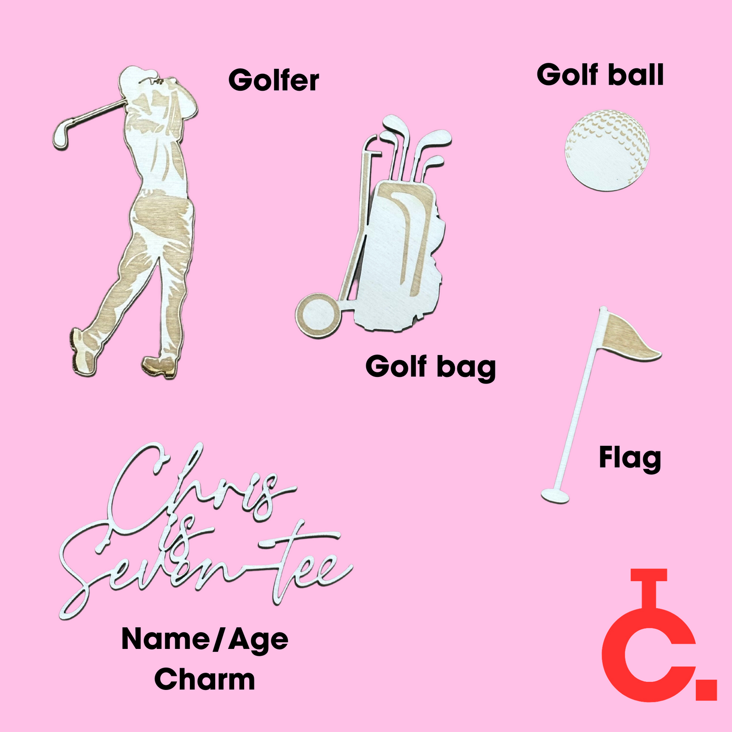 Golf Cake Topper Pack - Harwill & Fox