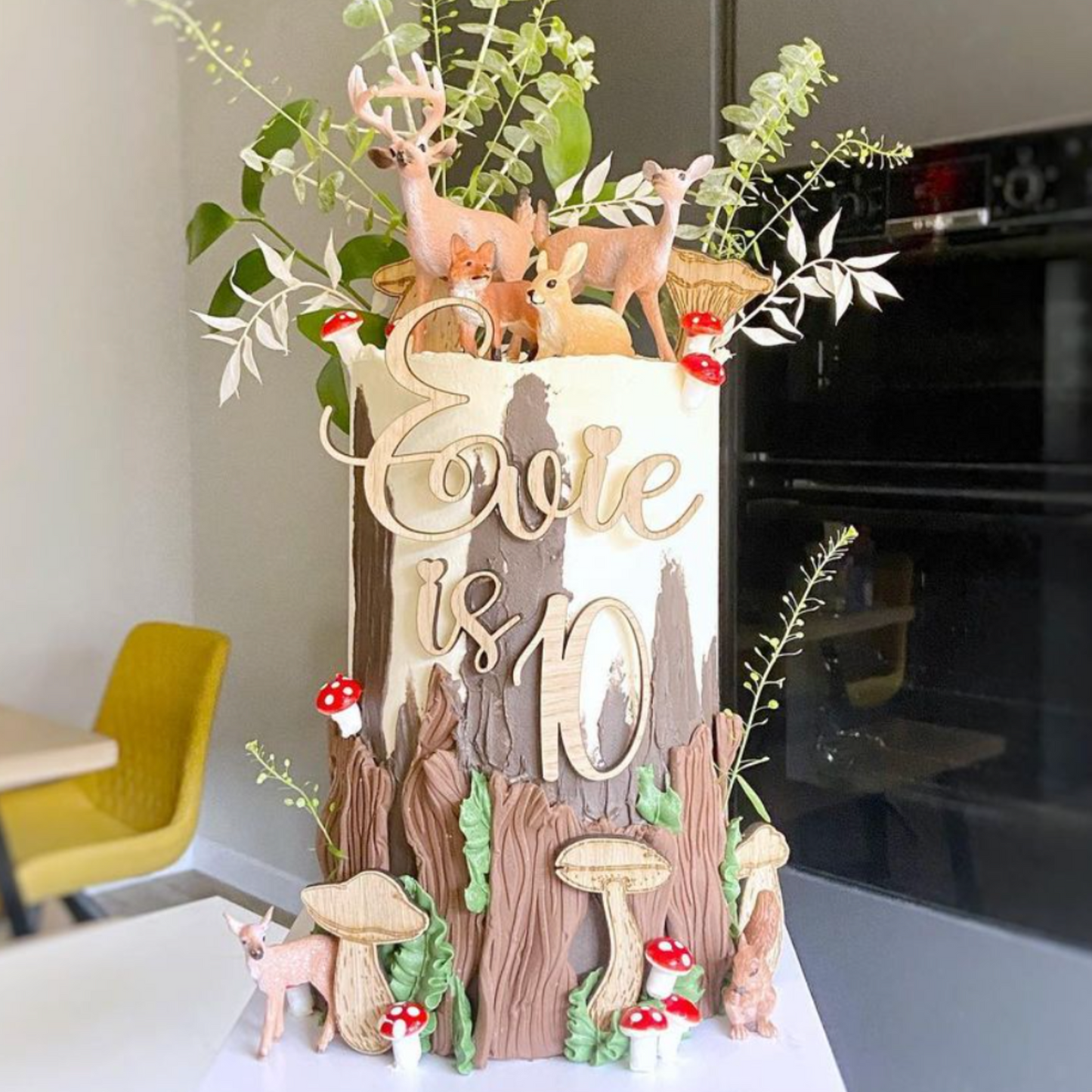 Forest Theme Name Age Charm and Animals - Harwill & Fox