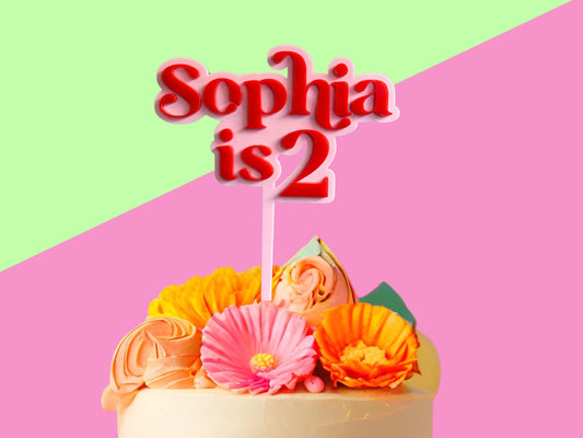 Personalised Cake Topper - Harwill & Fox