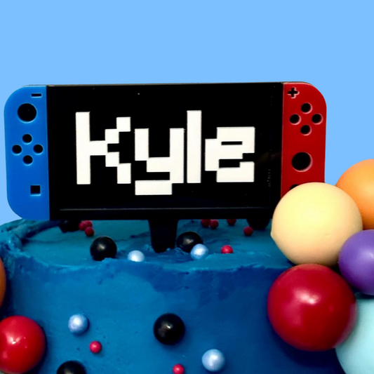Gaming Console Inspired Cake Topper - Harwill & Fox