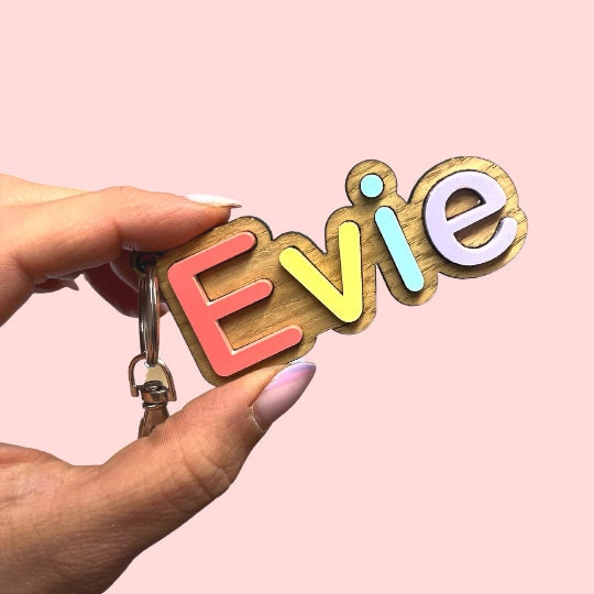 Rainbow Name Keyring - Harwill & Fox