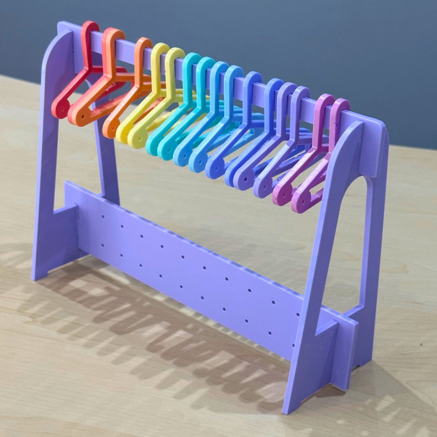 Body Jewellery Holder, XL Wardrobe Hanger Pastel Rainbow - Harwill & Fox