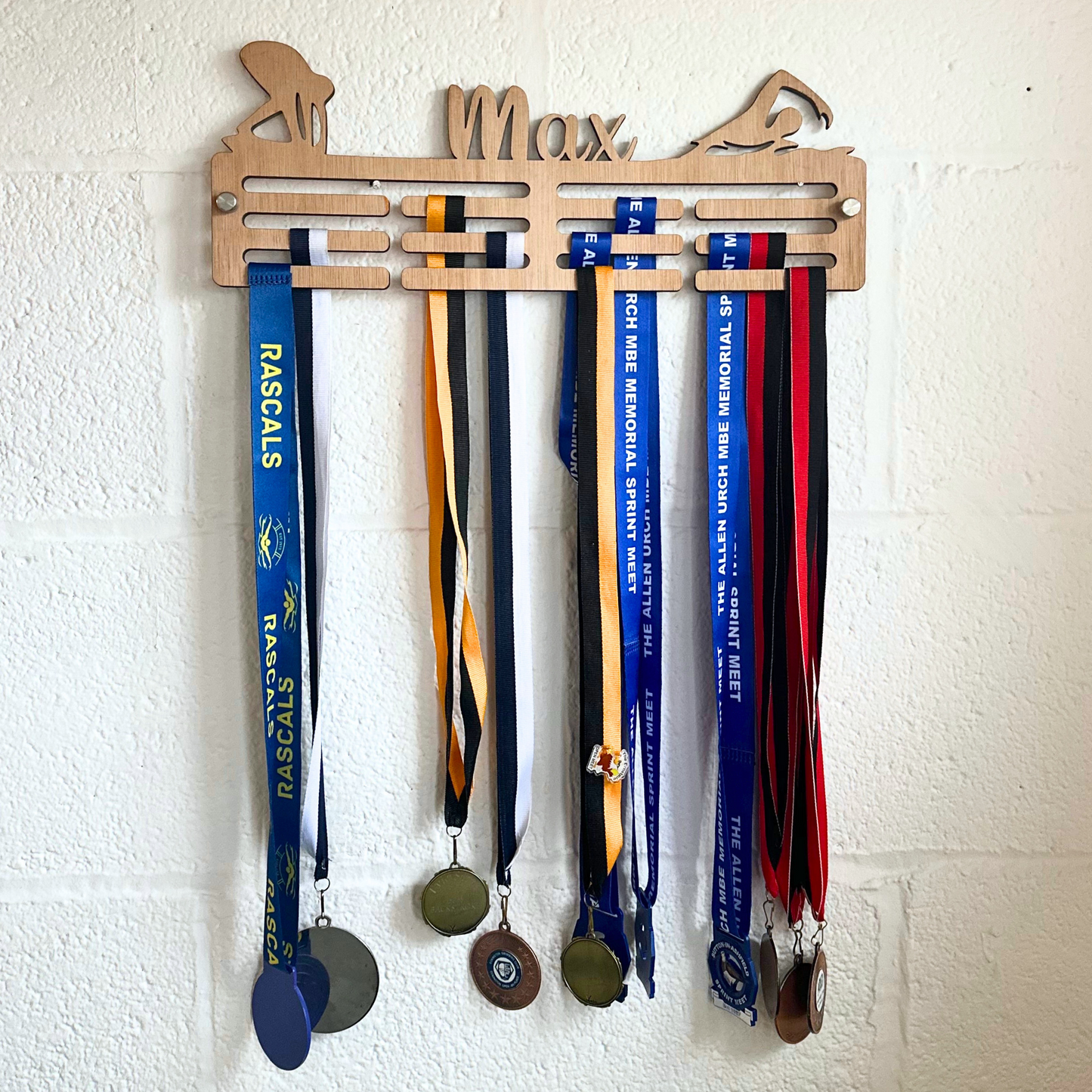 Personalised Swimming Medal Hanger - Harwill & Fox