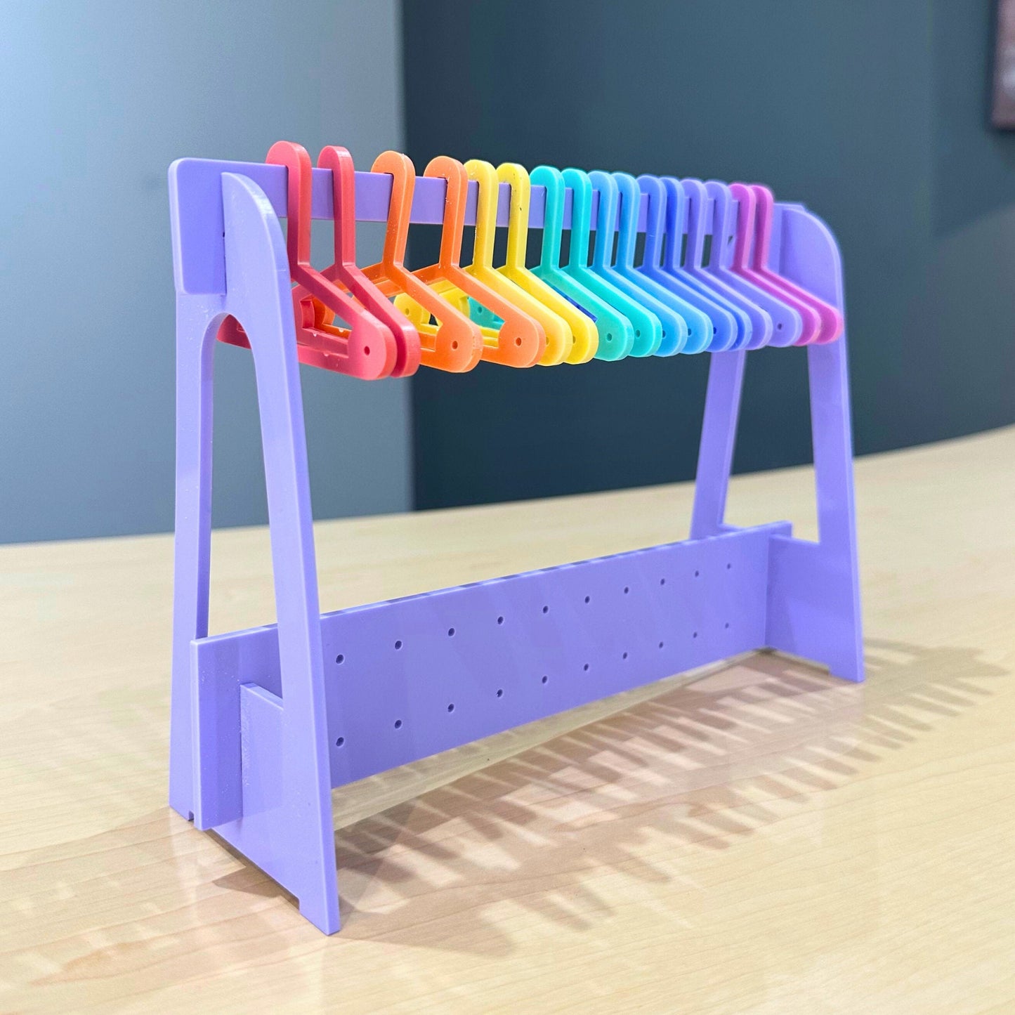 Body Jewellery Holder, XL Wardrobe Hanger Pastel Rainbow - Harwill & Fox