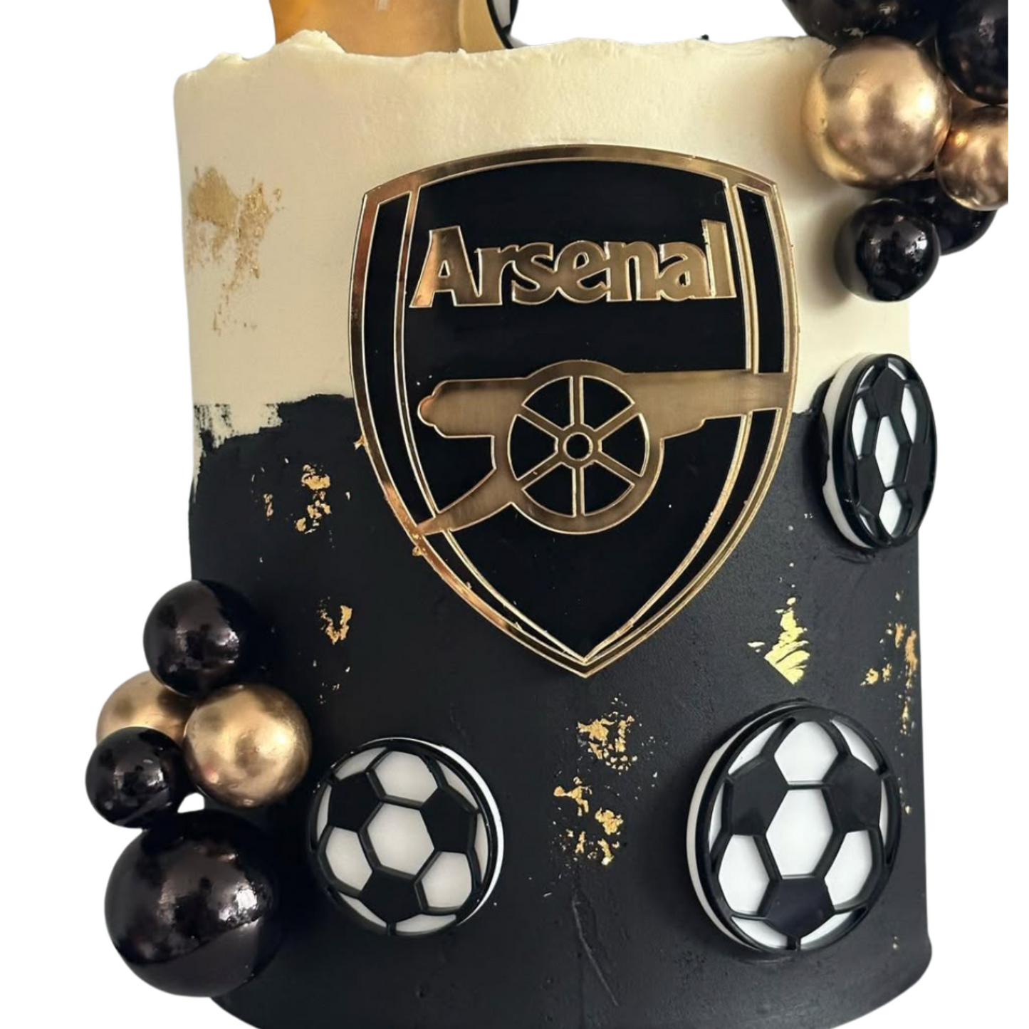 Football Badge Cake Charm Topper