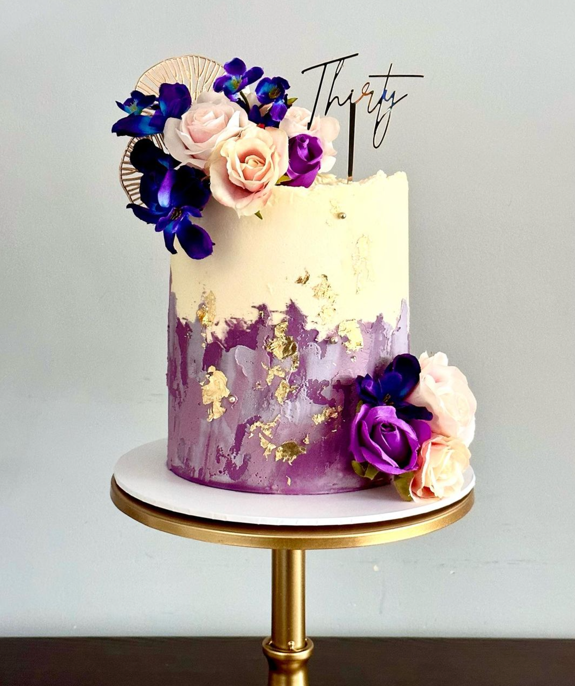 Acrylic Thirty Birthday cake topper - Harwill & Fox