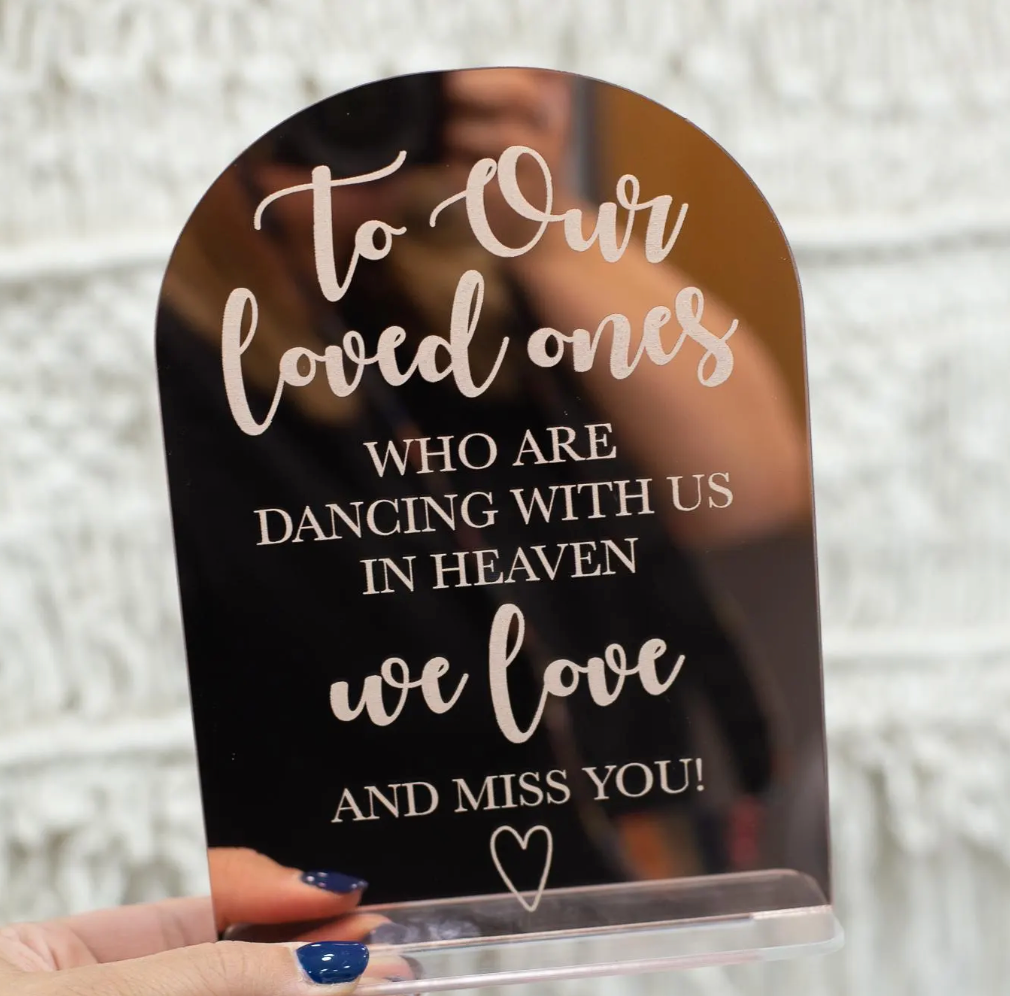 Loved one in heaven acrylic sign - Harwill & Fox