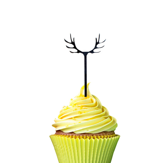 Antler Cupcake Toppers - Harwill & Fox