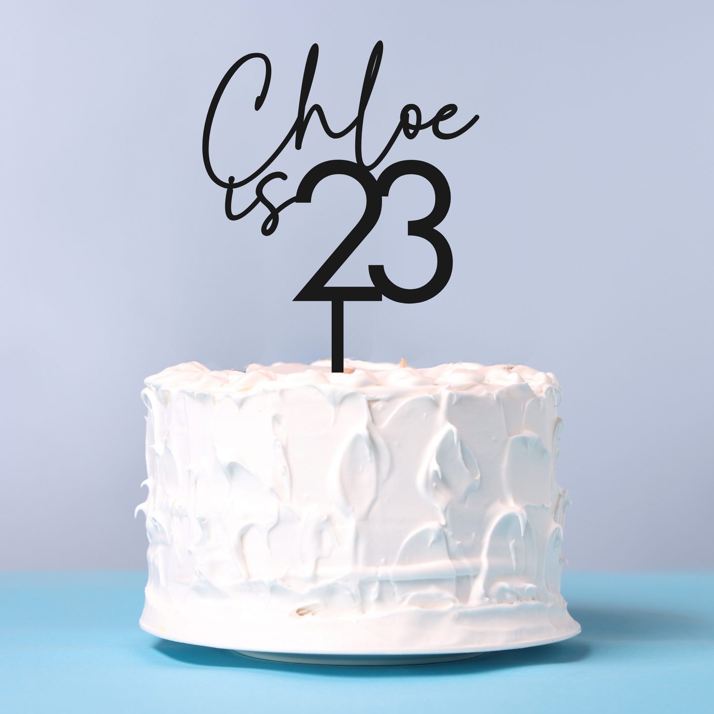 Name with Age Cake Topper