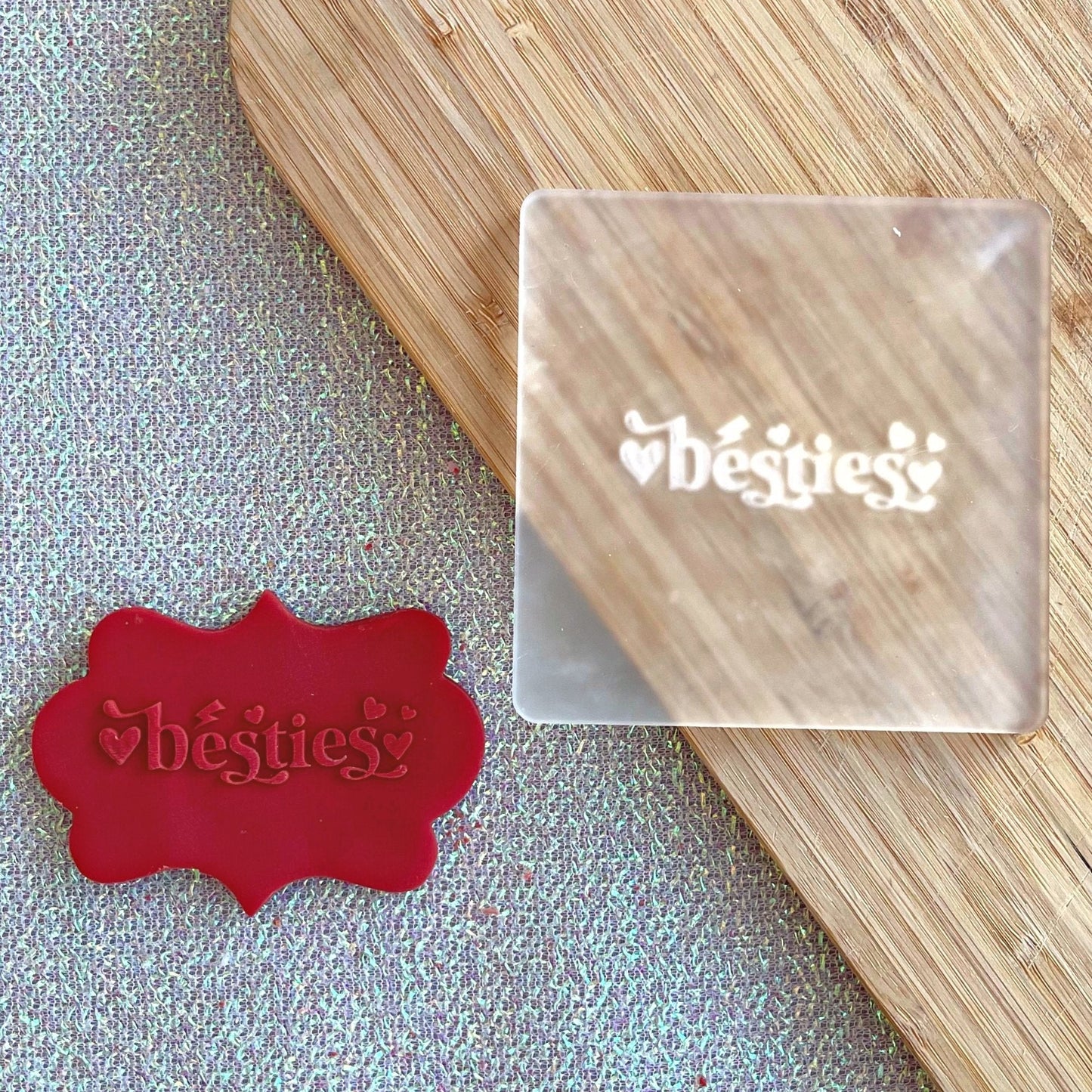 Besties Fondant Embosser - Harwill & Fox