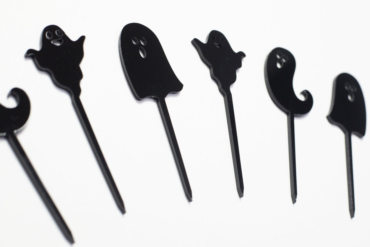 Black Ghost Cupcake Toppers - Harwill & Fox