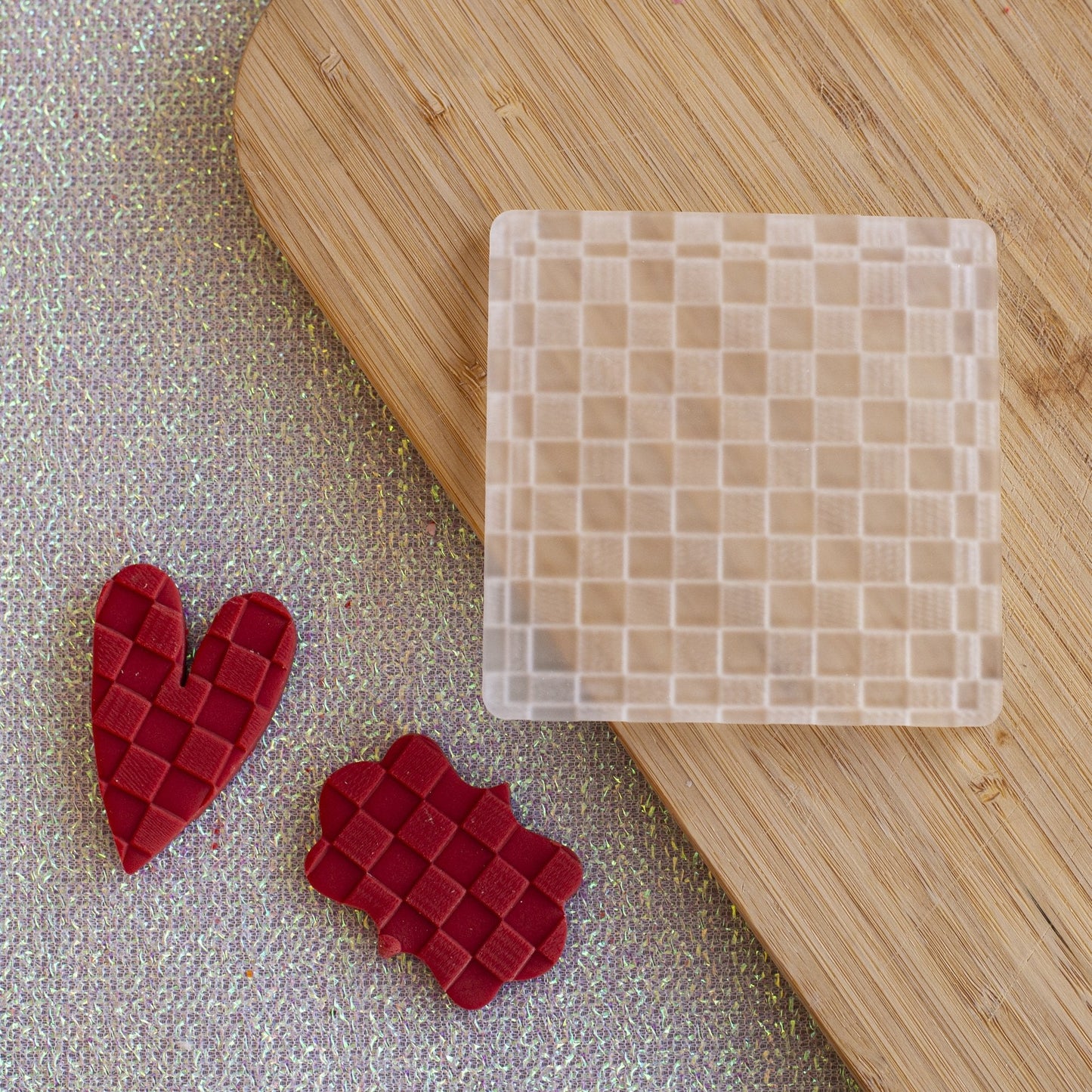 Checkerboard Pattern Fondant Embosser - Harwill & Fox