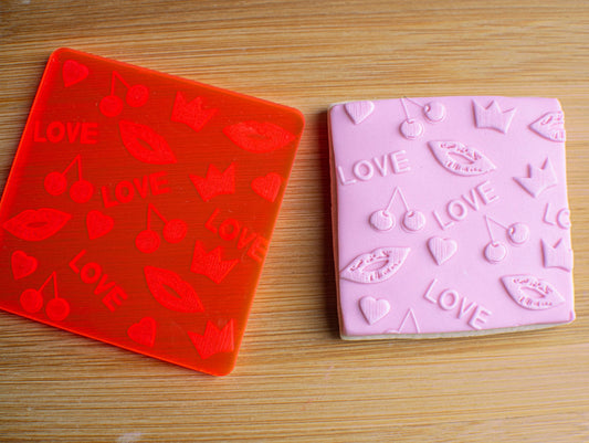 Cherry Lips Love Fondant Embosser - Harwill & Fox