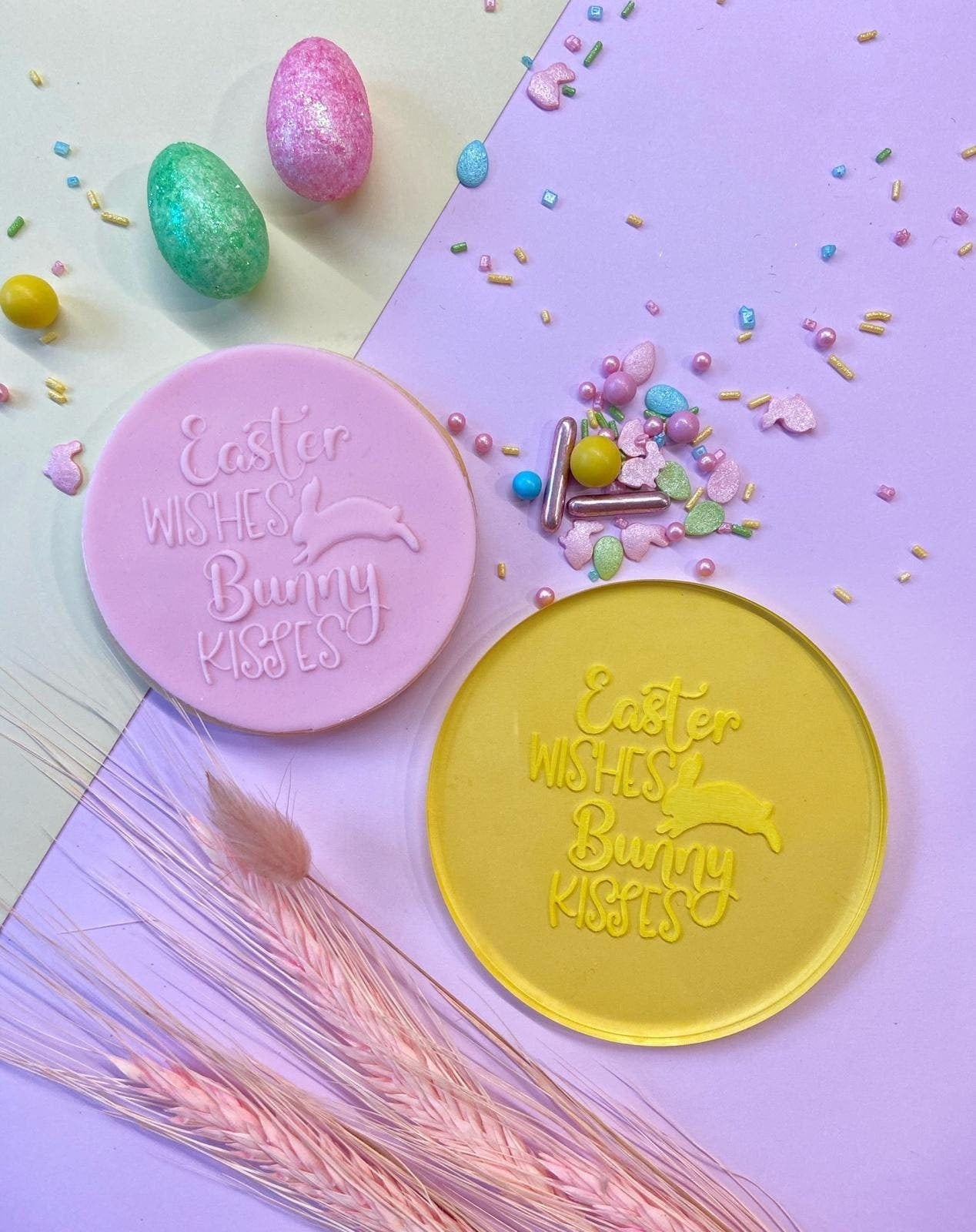 Easter Wishes Bunny Kisses Fondant Embosser - Harwill & Fox