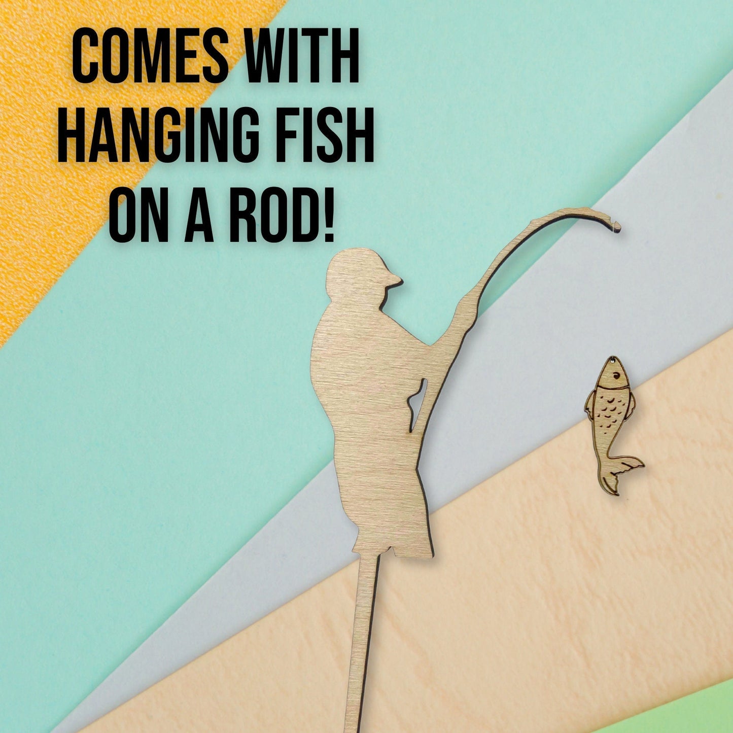 Fishing Theme Cake Topper - Harwill & Fox