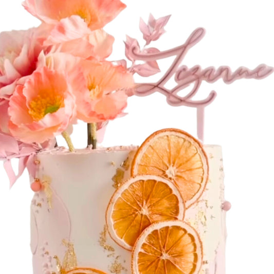 Flow Font Double Layer Cake Topper - Harwill & Fox