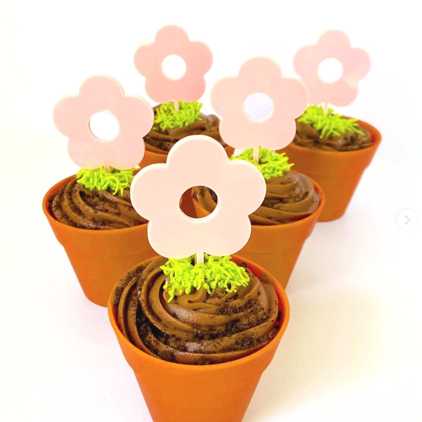 Flower Cupcake Toppers - Harwill & Fox
