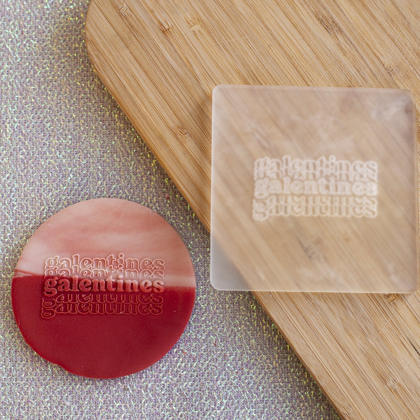 Galentines 3D Fondant Embosser - Harwill & Fox