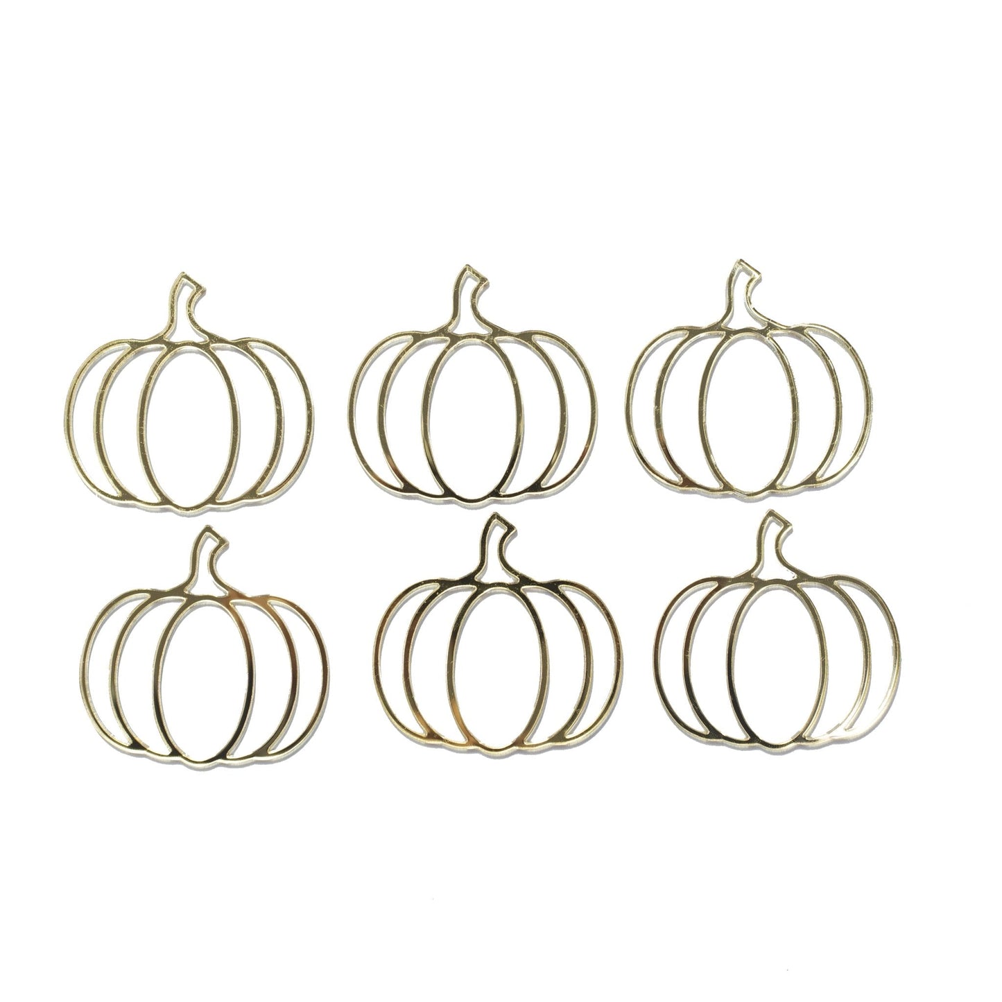 Gold Pumpkin Cupcake Charms - Harwill & Fox