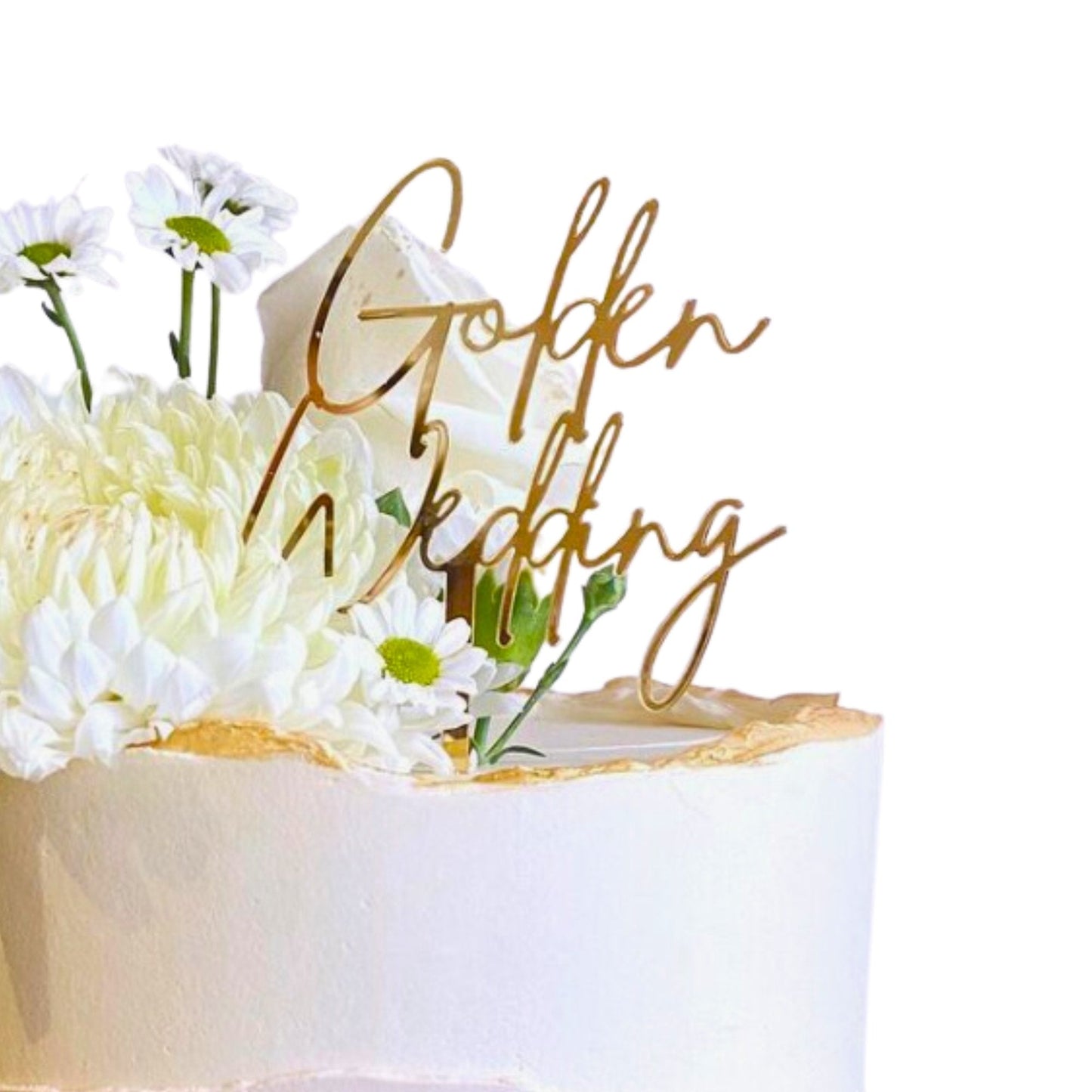 Golden Wedding Cake Topper - Harwill & Fox