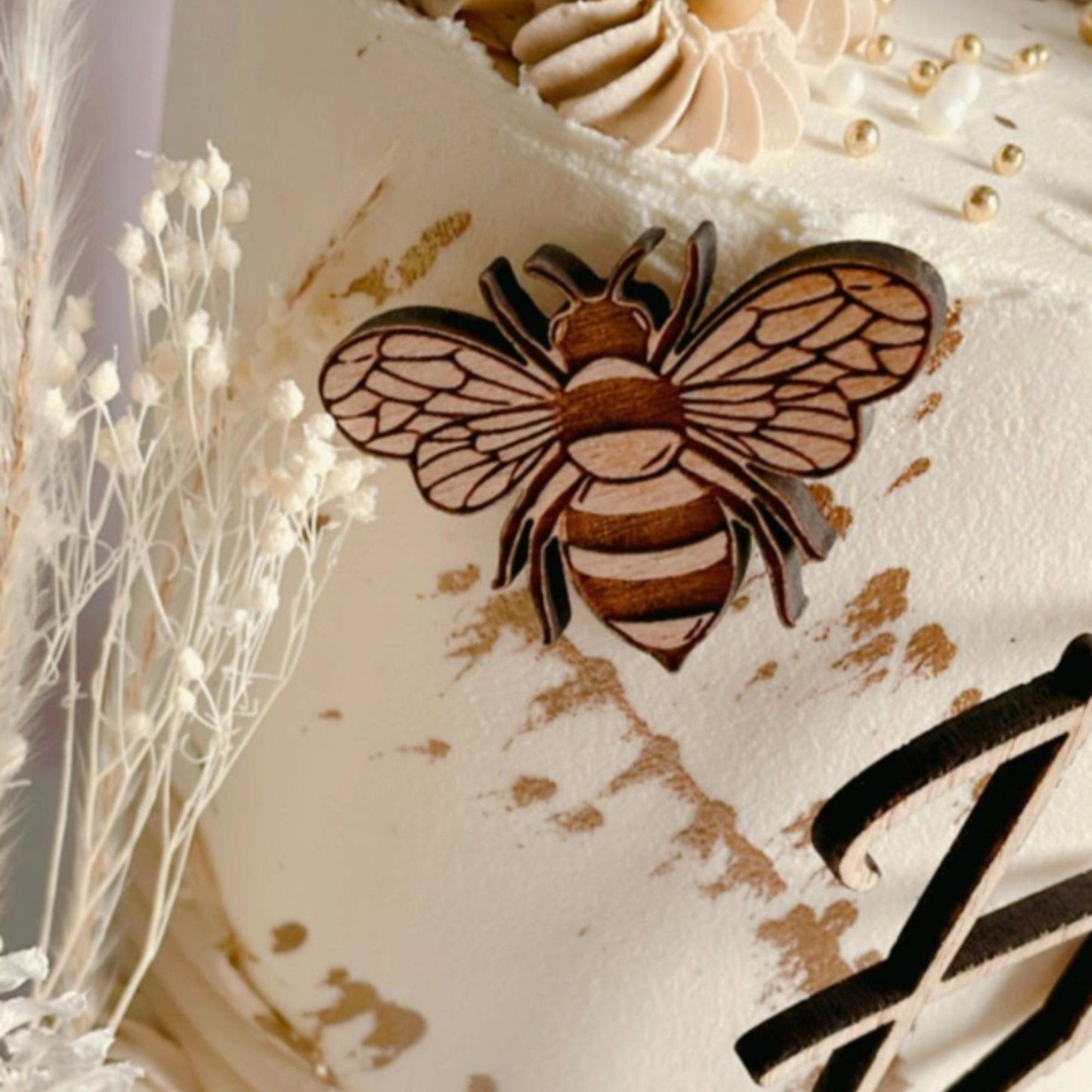 Honey Bee Theme Cake Charm Age Topper and Accessory Pack - Harwill & Fox