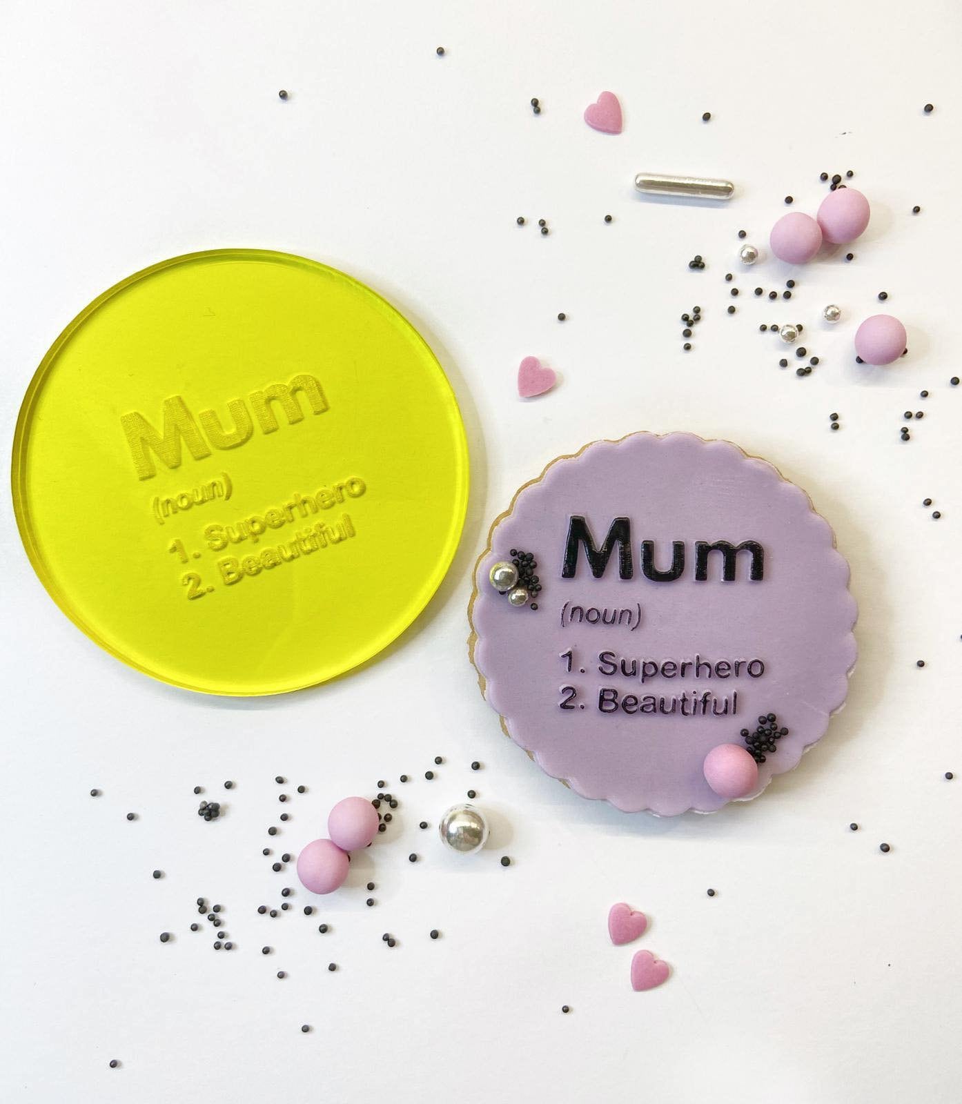 Mum Noun Dictionary Fondant Embosser - Harwill & Fox