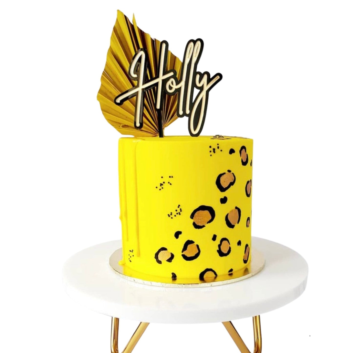 One Word Double Layer Acrylic Cake Topper - Cake Topper Warehouse