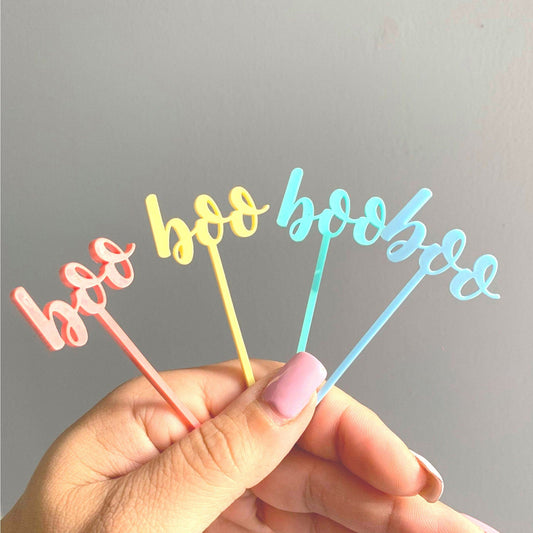 Pastel Boo Cupcake Toppers - Harwill & Fox