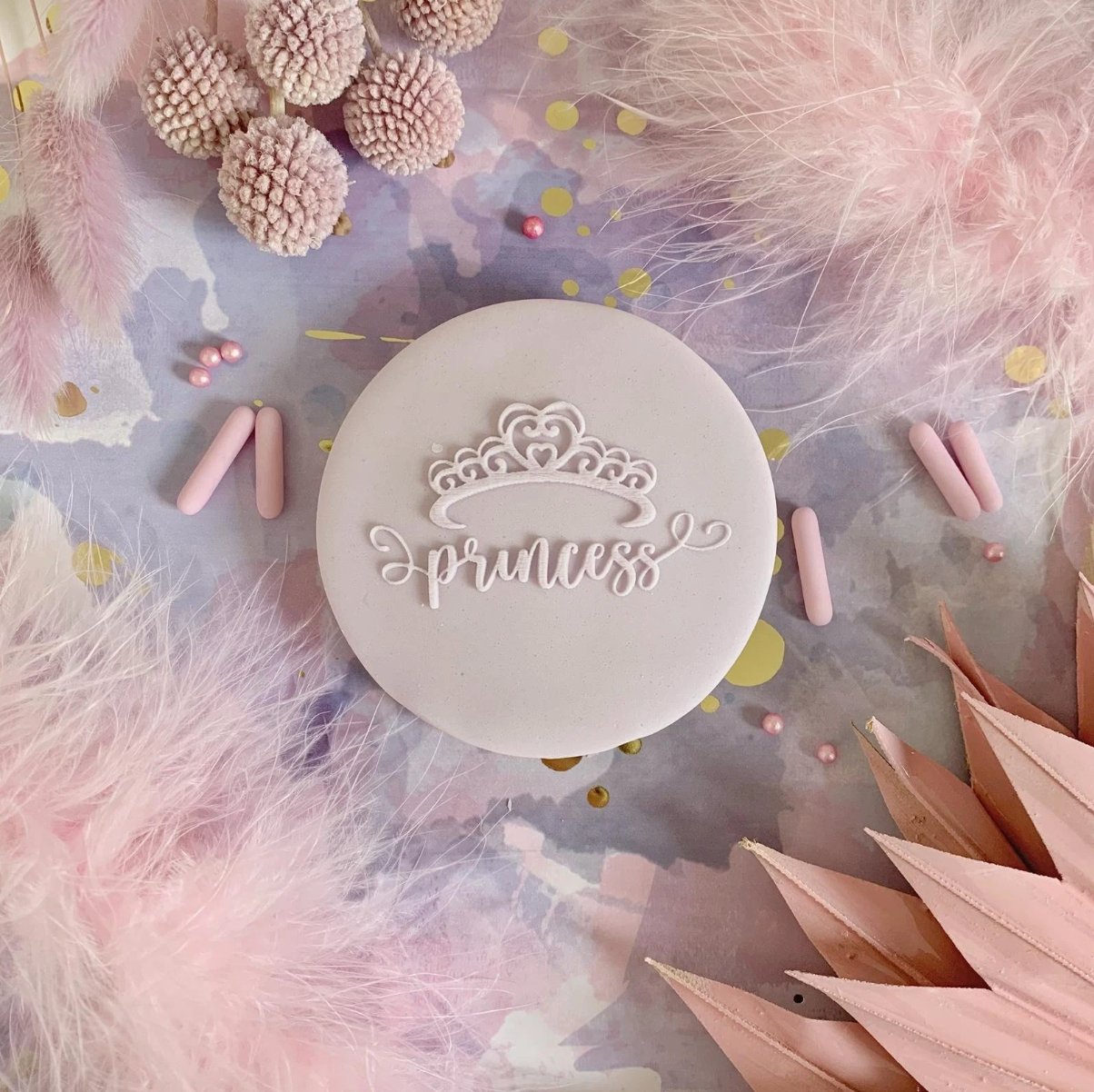 Princess Crown Fondant Embosser - Harwill & Fox