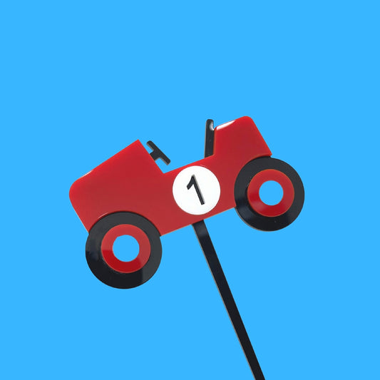 Racing Car Acrylic Cake Topper - Harwill & Fox