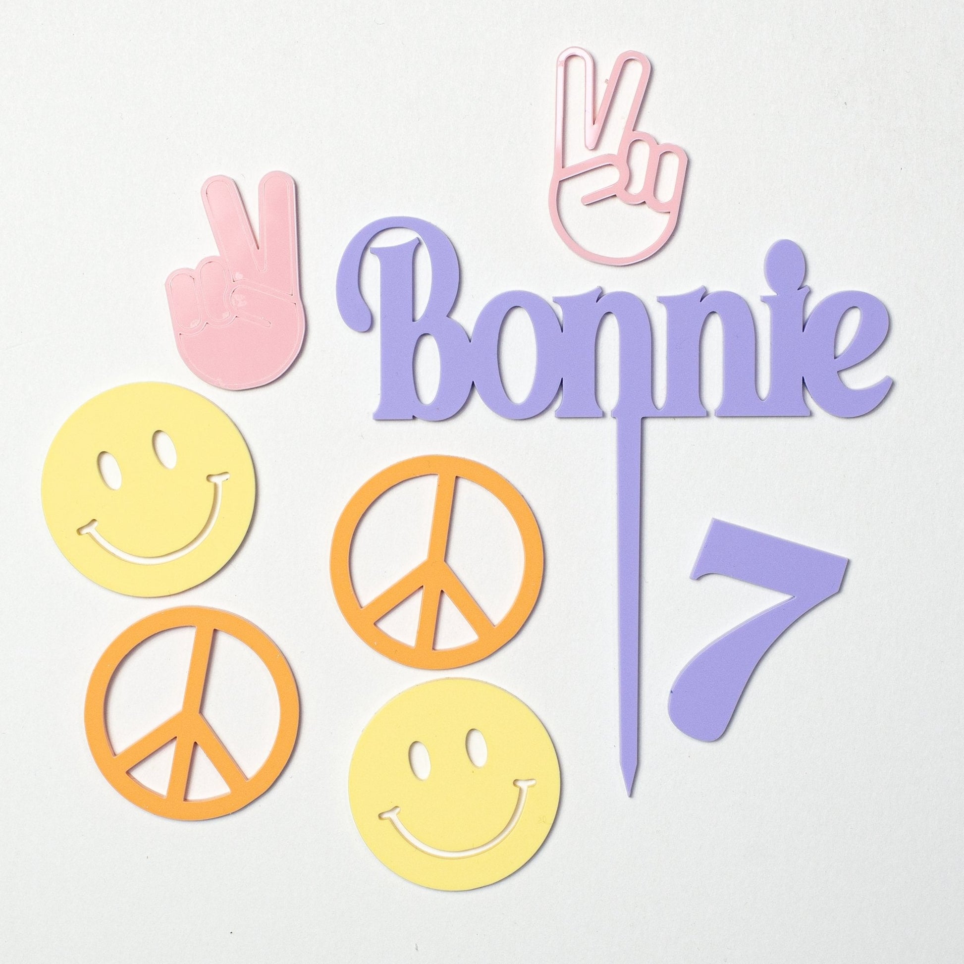 Retro Theme Cake Topper Pack - Harwill & Fox