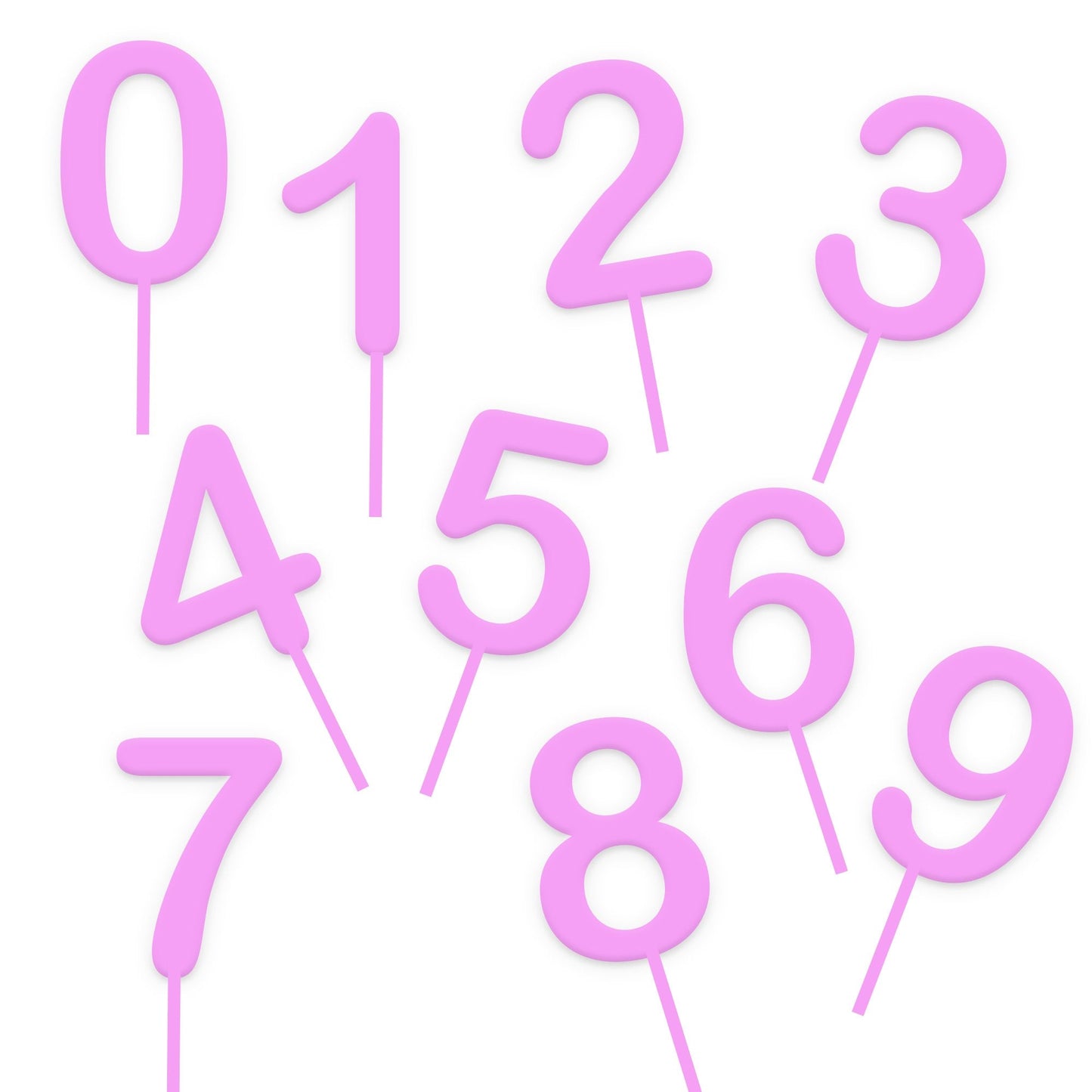 Round Pastel Grape Age Cake Toppers - Harwill & Fox