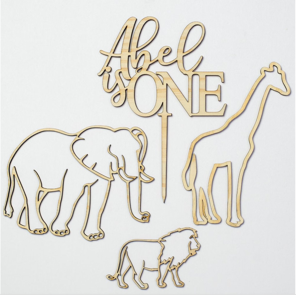 Safari Theme Cake Topper Pack - Harwill & Fox