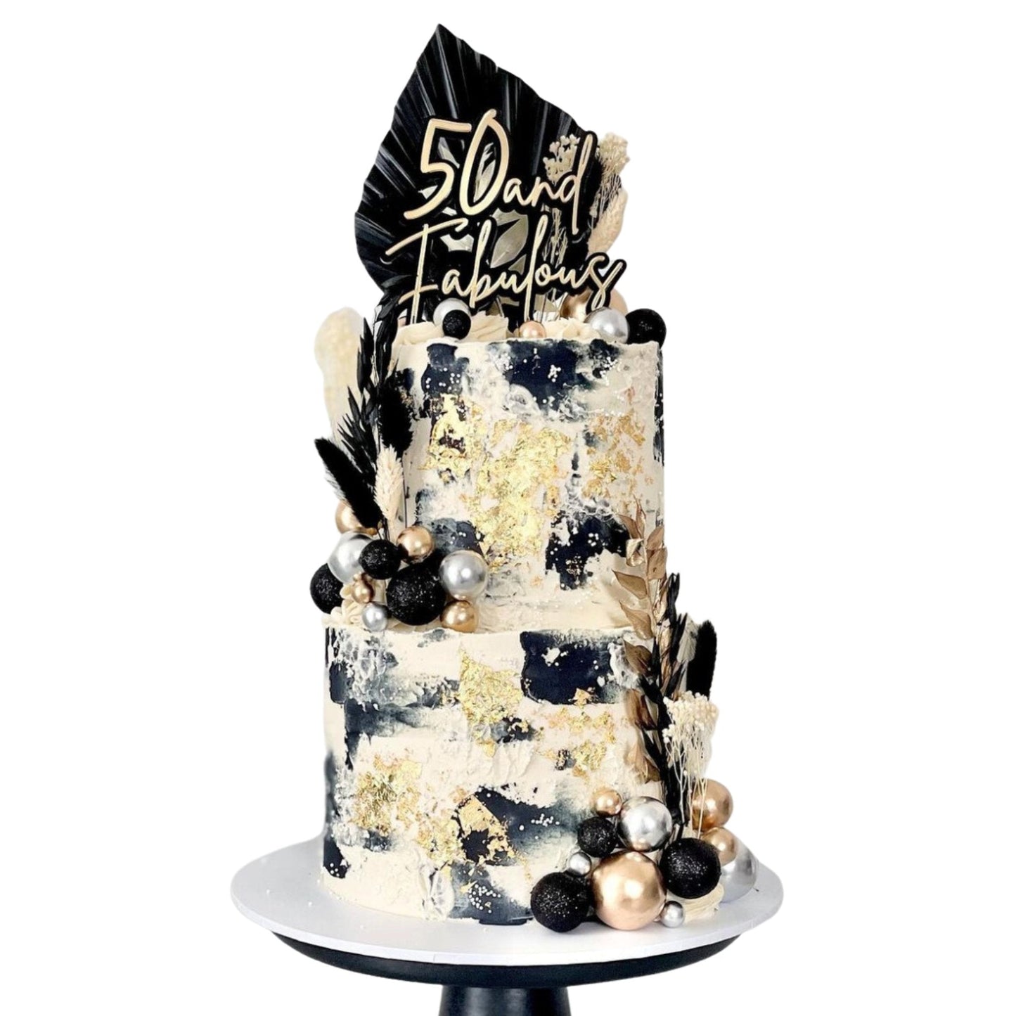 Script Font Double Layer Cake Topper - Harwill & Fox