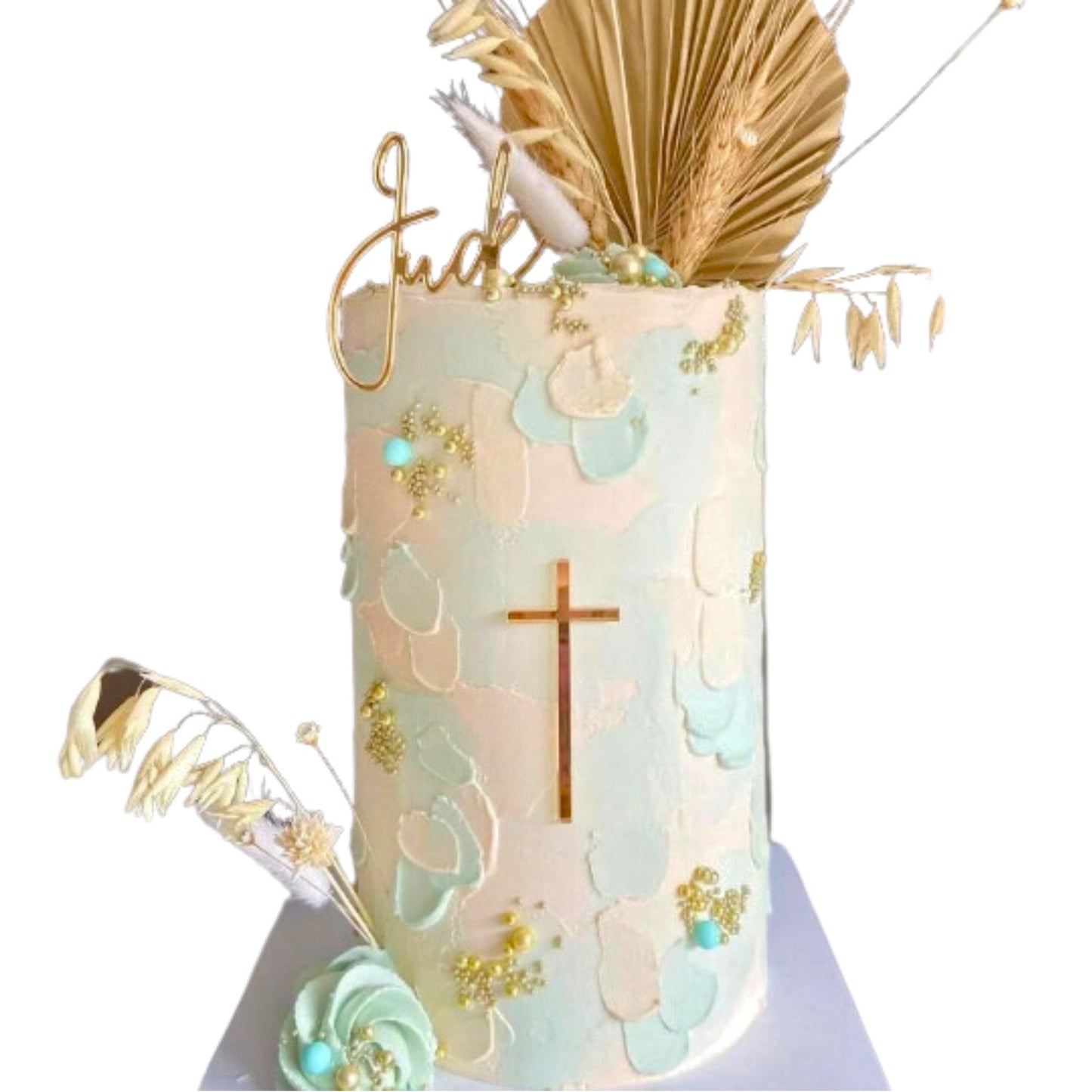 Skinny Cross Cake Charm - Cake Topper Warehouse