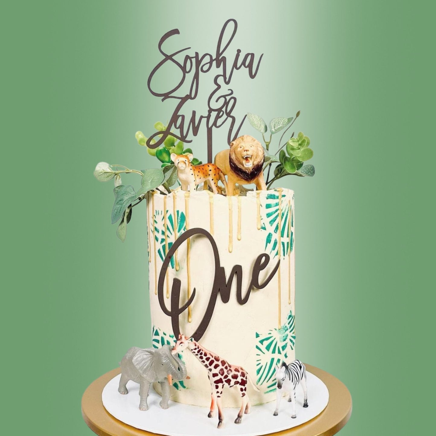 Two Name Twins Name Cake Topper - Harwill & Fox