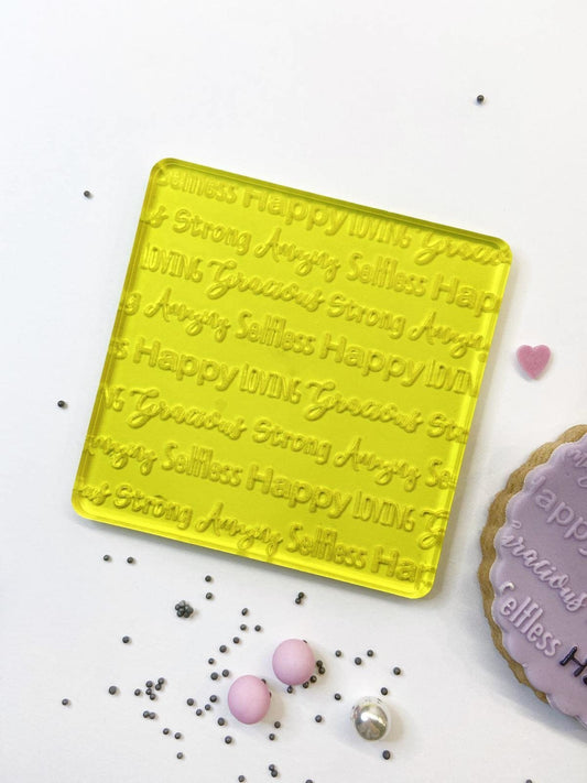 Words For Mum Fondant Embosser - Harwill & Fox