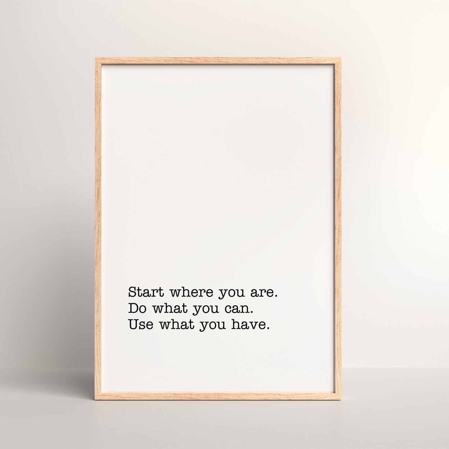 Start Where You Are Luxury Wall Art Print