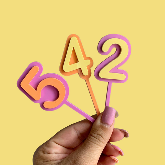 Number Cake Topper