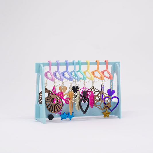 Blue Earring Storage Holder