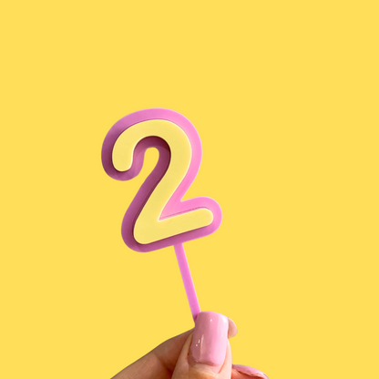 Number Cake Topper