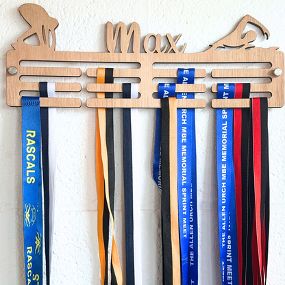 Personalised Swimming Medal Hanger - Harwill & Fox
