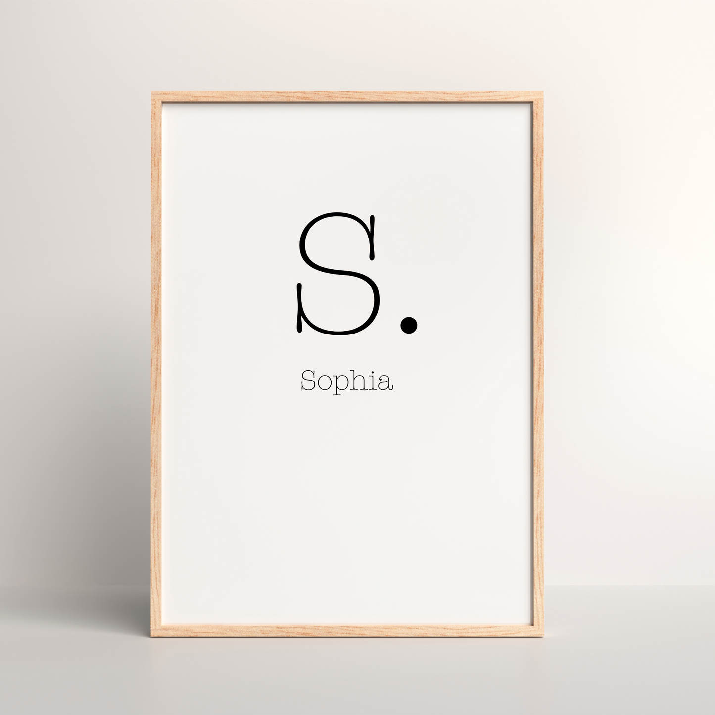 Just A Letter | Personalised Luxury Wall Art Print