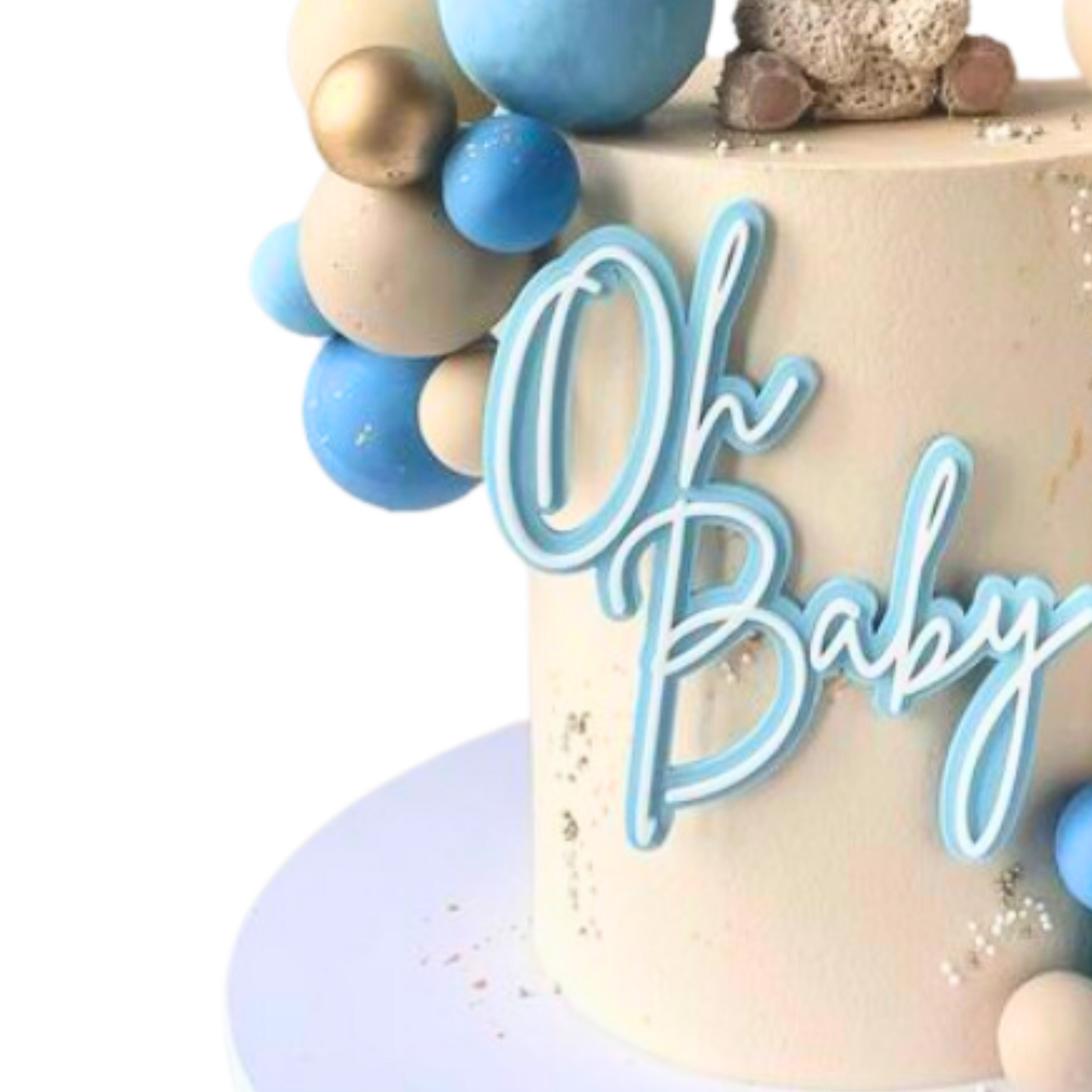 Oh Baby Acrylic Cake Charm - Harwill & Fox