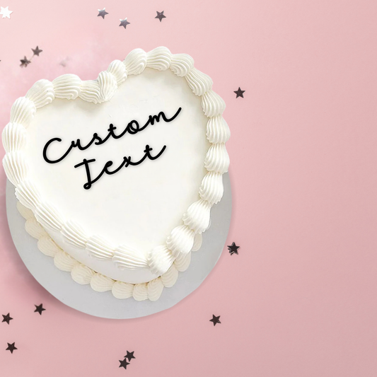 Custom Text Cake Charm