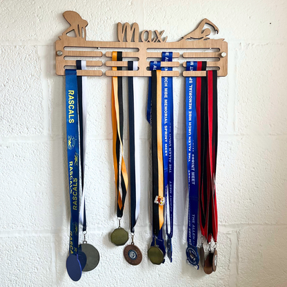Personalised Swimming Medal Hanger - Harwill & Fox