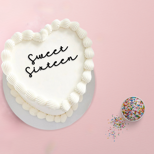 Sweet Sixteen Cake Charm