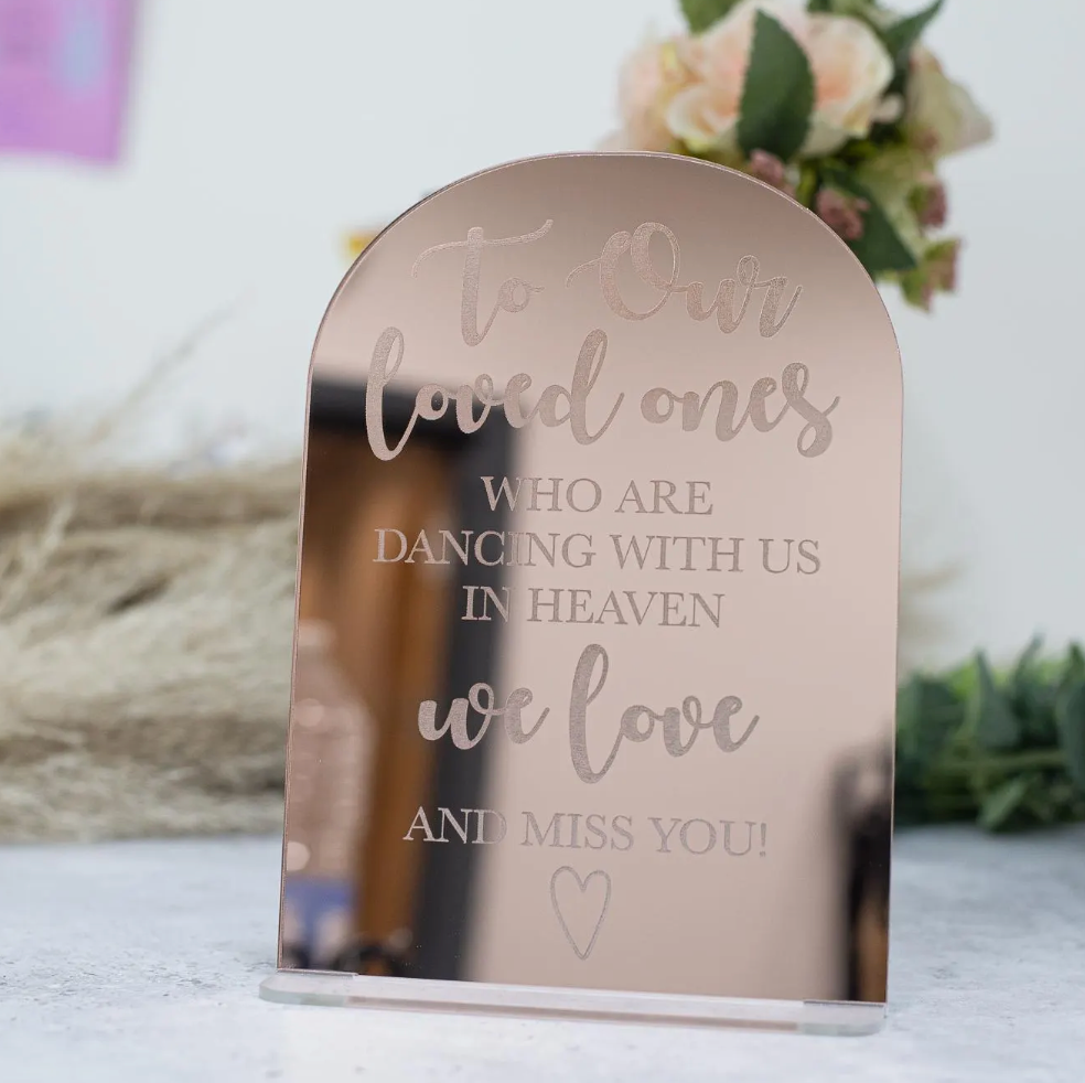 Loved one in heaven acrylic sign - Harwill & Fox