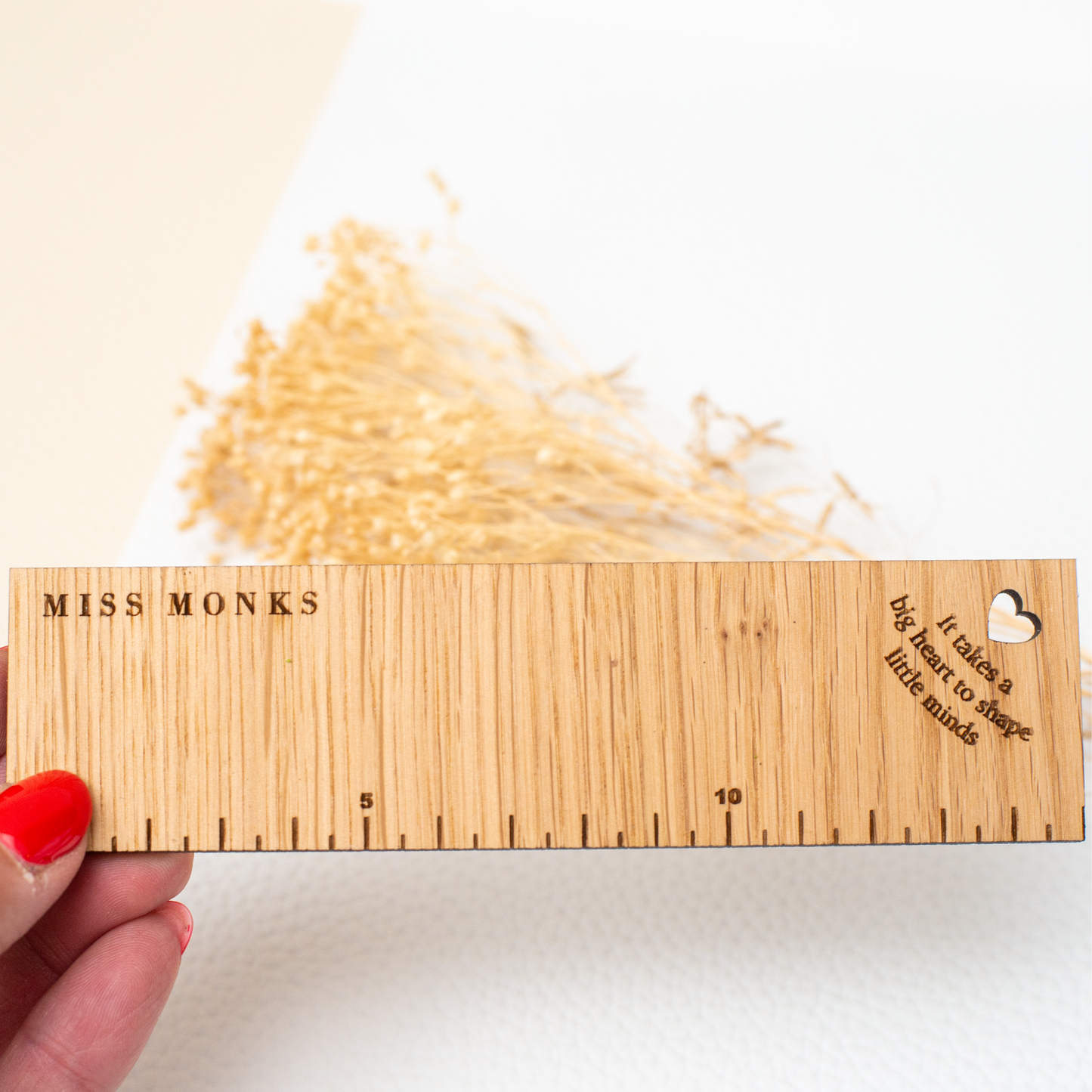 Personalised Wood Teachers Ruler